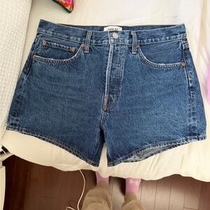 Agolde Classic Blue Jean Shorts